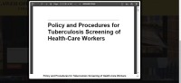 Image of Policy and Procedures for Tuberculosis Screening of Health-Care Workers