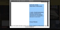 Image of study of the health information systems at local levels in Tanzania and Mozambique: Improving use and management
