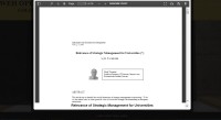 Image of Relevance of Strategic Management for Universities
