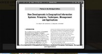 Image of New Developments in Geographical Information Systems: Principles, Techniques, Management and Applications