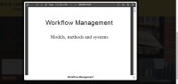 Image of Workflow Management: Models, methods and systems