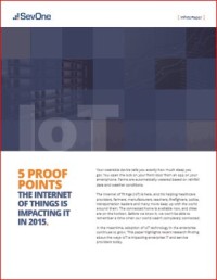 Image of 5 PROOF POINTS THE INTERNET OF THINGS IS IMPACTING IT  IN 2015.