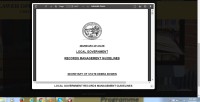 Image of LOCAL GOVERNMENT  RECORDS MANAGEMENT GUIDELINES