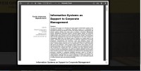 Image of Information Systems as Support to Corporate Management