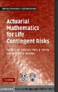 Image of ACTUARIAL MATHEMATICS FOR
LIFE CONTINGENT RISKS
