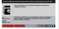 Image of Future Directions for the National Healthcare Quality and Disparities Reports