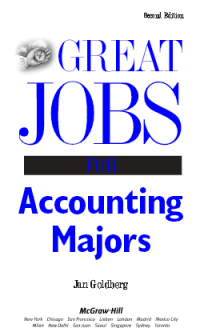 Image of GREAT JOBS FOR ACCOUNTING MAJORS