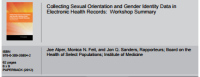 Image of Collecting Sexual Orientation and Gender Identity Data in Electronic Health Records: Workshop Summary