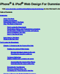 Image of IPHONE & IPAD WEB DESIGN FOR DUMMIES