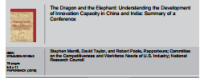 Image of The Dragon and the Elephant: Understanding the Development of Innovation Capacity in China and India: Summary of a Conference