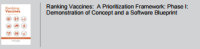 Image of Ranking Vaccines: A Prioritization Framework: Phase I: Demonstration of Concept and a Software Blueprint