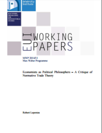 Image of Economists as Political Philosophers – A Critique of Normative Trade Theory