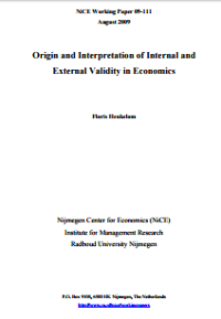 Image of Origin and Interpretation of Internal and External Validity in Economics