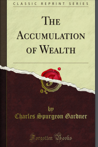 Image of THE ACCUMULATION  OF  WEALTH