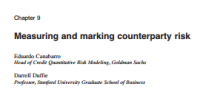 Image of Measuring and marking counterparty risk