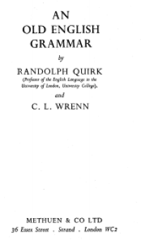 Image of AN OLD ENGLISH GRAMMAR