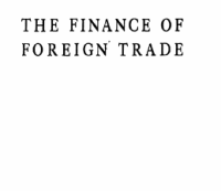 Image of THE FINANCE OF FOREIGN TRADE