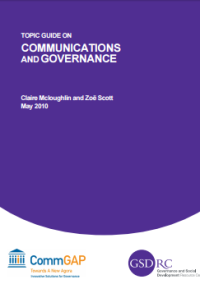 Image of Communications and Governance
