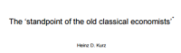 Image of The ‘standpoint of the old classical economists