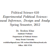 Image of Experimental Political Science: Causal Inference, Design and Analysis