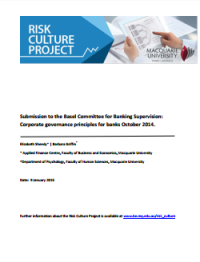 Image of Submission to the Basel Committee for Banking Supervision: Corporate governance principles for banks October 2014