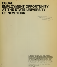 Image of EQUAL EMPLOYMENT OPPORTUNITY AT THE STATE UNIVERSITY OF NEW YORK