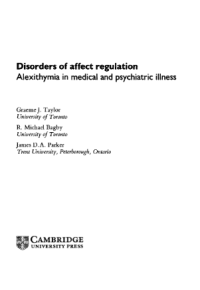 Image of Disorders of Affect Regulation