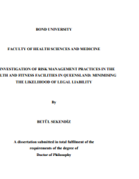 Image of AN INVESTIGATION OF RISK MANAGEMENT PRACTICES