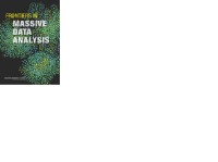 Image of Frontiers in Massive Data Analysis
