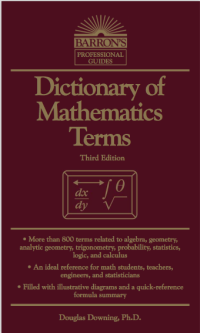 Image of Dictionary of Mathematics Terms
