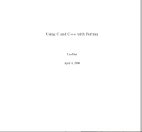 Image of Using C and C++ with Fortran