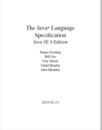 Image of The Java® Language Specification Java SE 8 Edition