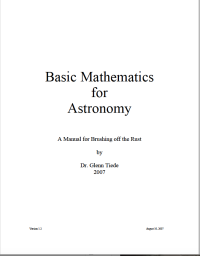 Image of Basic Mathematics for Astronomy  A Manual for Brushing off the Rust