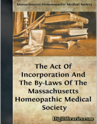 Image of The ACT OF INCORPORATION and the BY-LAWS of the Massachusetts