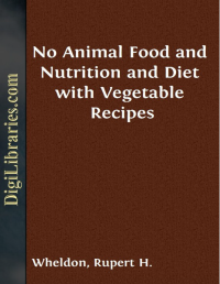 Image of NO ANIMAL FOOD AND NUTRITION AND DIET WITH VEGETABLE RECIPES
