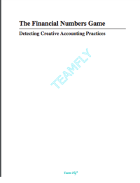 Image of The Financial Numbers Game, Detecting Creative Accounting Practices