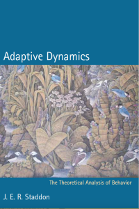 Image of Adaptive Dynamics The Theoretical Analysis of Behavior