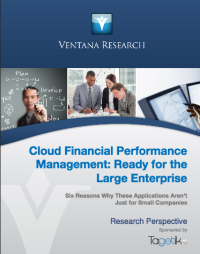 Image of CLOUD FINANCIAL PERFORMANCE MANAGEMENT: READY FOR THE LARGE ENTERPRISE