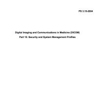 Image of Digital Imaging and Communications in Medicine (DICOM) Part 15: Security and System Management Profiles