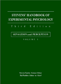 Image of STEVENS’ HANDBOOK OF EXPERIMENTAL PSYCHOLOGY THIRD EDITION