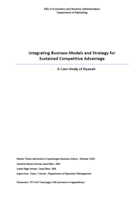 Image of Integrating Business Models and Strategy for Sustained Competitive Advantage