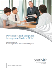 Image of PERFORMANCE / RISK INTEGRATION MANAGEMENT MODEL