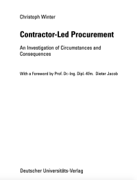 Image of Contractor-led Procurement
