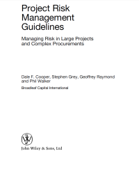 Image of PROJECT RISK MANAGEMENT GUIDELINES