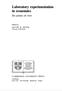 Image of ￼Laboratory experimentation in economics