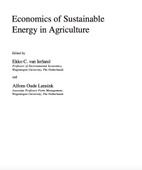 Image of Economics of Sustainable Energy in Agriculture