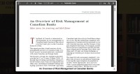 Image of An Overview of Risk Management at Canadian Banks