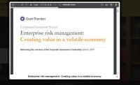 Image of Enterprise risk management: Creating value in a volatile economy