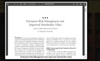 Image of Enterprise Risk Management and Improved Shareholder Value